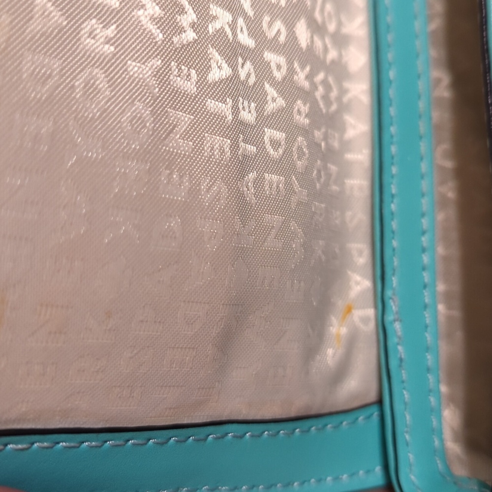 Kate Spade Turquoise Clutch EUC - Picture 7 of 7